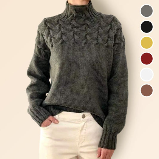 Women’s Knitted Turtleneck Pullover Sweater