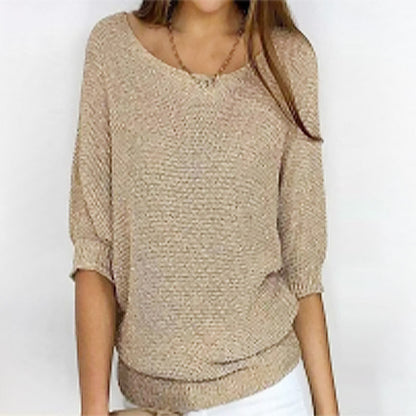 Casual Pullover Loose Knitted Top