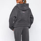Loose Casual Hoodie Tracksuit Set