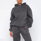 Loose Casual Hoodie Tracksuit Set
