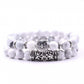 Owl Charm Natural Stone Bracelet