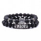 Owl Charm Natural Stone Bracelet