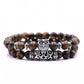 Owl Charm Natural Stone Bracelet