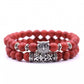 Owl Charm Natural Stone Bracelet