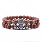 Owl Charm Natural Stone Bracelet