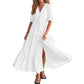 Elegant V-neck Split Boho Long Dress