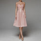 Stylish V-Neck Strap A-Line Dress