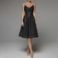 Stylish V-Neck Strap A-Line Dress