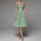 Stylish V-Neck Strap A-Line Dress