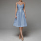 Stylish V-Neck Strap A-Line Dress