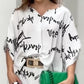 Women's Letter Print Elegant Two-piece Suit