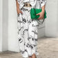 Women's Letter Print Elegant Two-piece Suit