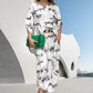 Women's Letter Print Elegant Two-piece Suit