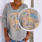 Women’s Contemporary Orange Abstract Shirt