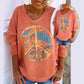 Women’s Contemporary Orange Abstract Shirt