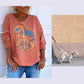 Women’s Contemporary Orange Abstract Shirt
