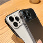 Glass Backplane Lens Integrated Phone Case for iPhone