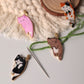 Cartoon Cat Needle Threader with Magnet