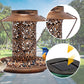 Hanging Metal Solar Bird Feeder for Outdoors