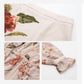 Women's Vintage Botanical Floral Design Print Lace-Up Dress